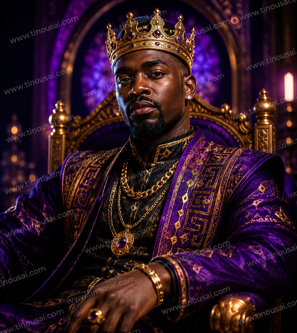 Exemple TinousAI Afro Royal